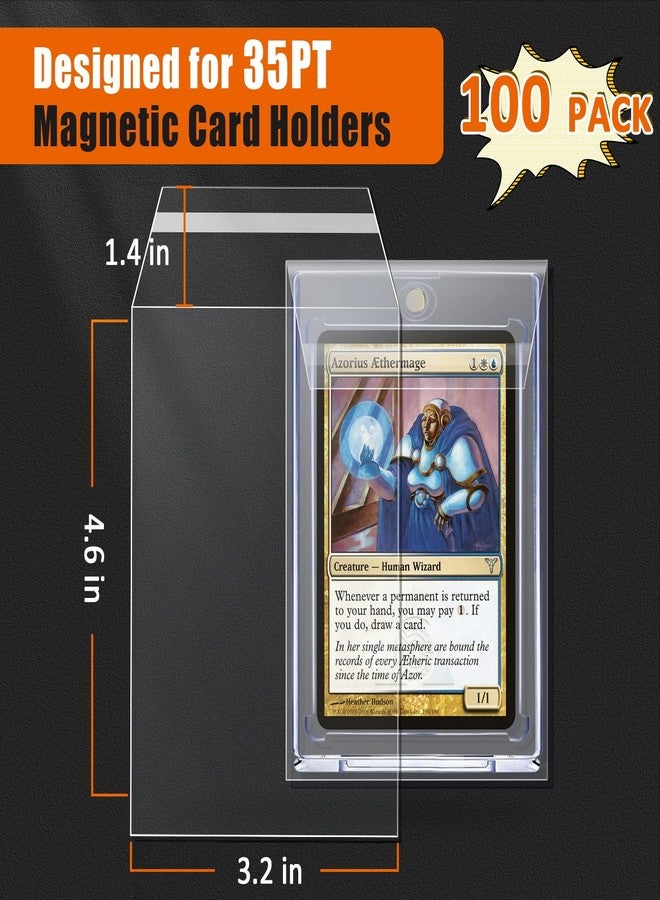 tutata Team Bags, Cards Sleeves for 35PT Magnetic Card Holders Sleeves - 100 Pack - Image 2