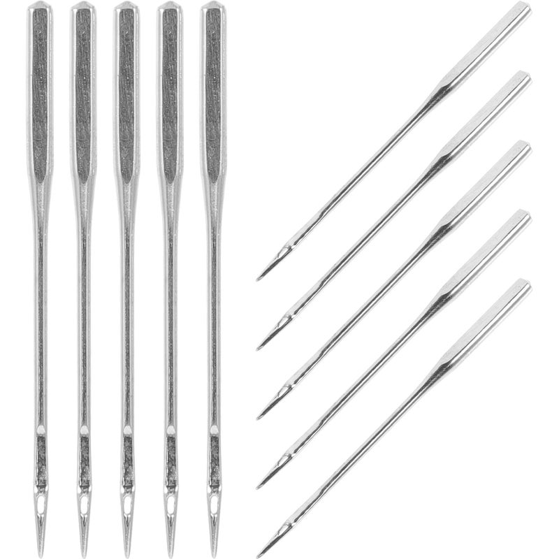 Silver Sewing Machine Needles 10pcs Metal Household Portable Multi Function Stitching - Image 2
