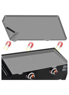 KASTWAVE Griddle Silicone Mat, 17" Magnetic Protective Cover Mats for Blackstone, Heavy Duty Food Grade Silicone Griddle Mat, Blackstone accessories, Grey  - Image 1