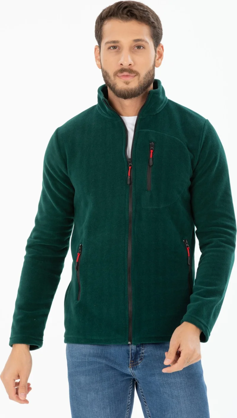 Four Man Men's Polar Fleece Three Pocket Softshell