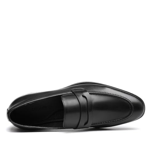 DECARSDZ Mens Dress Penny Loafers Shoes for Men Classic Wedding Business Slip On Formal Shoe - Image 4