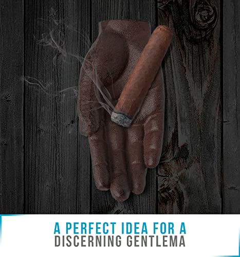 Comfify منفضة سجائر من الحديد الزهر على شكل يد - صينية زخرفية ريفية، حامل مفاتيح، وزن ثقيل كوزن ورق، هدية فريدة للرجال، ديكور للمكتب والمنزل - Image 5