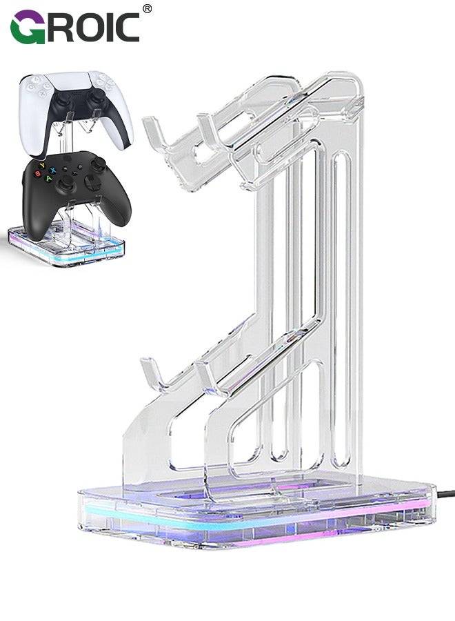 GROIC Gamepad Display Stand, Easy Installation Tabletop Display Rack with Charging Hole, Perfect Display and Organization Gaming Controller Holder for Storage, Organization & Display  - Image 1