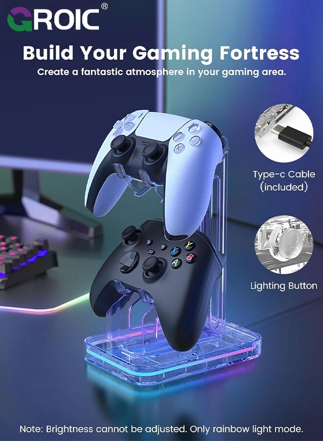 GROIC Gamepad Display Stand, Easy Installation Tabletop Display Rack with Charging Hole, Perfect Display and Organization Gaming Controller Holder for Storage, Organization & Display  - Image 3