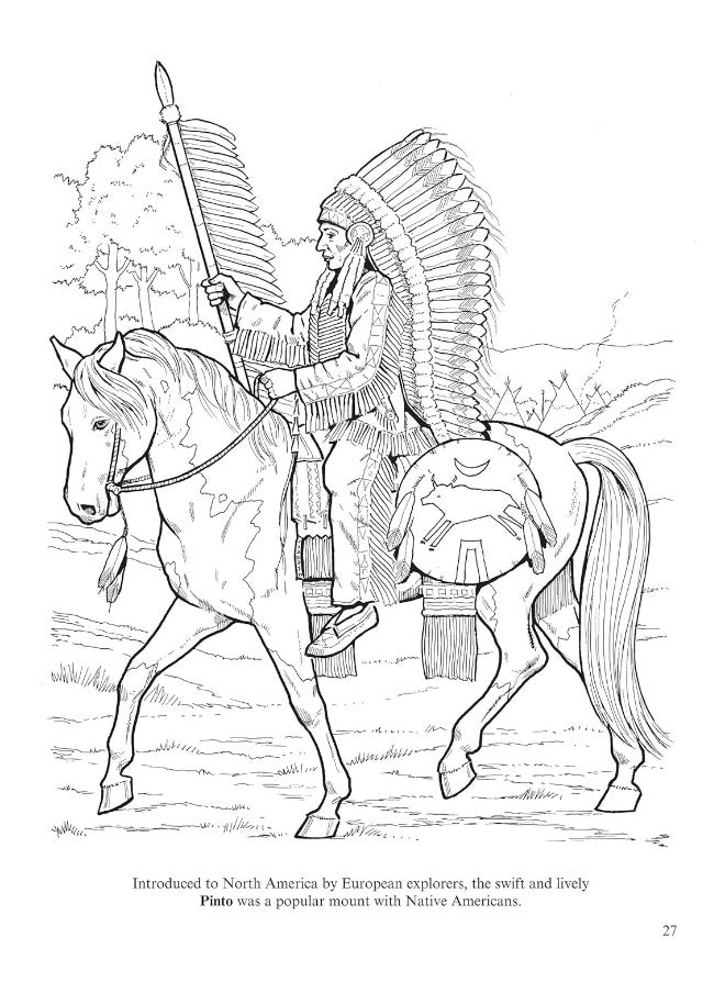 Dover Big Book of Horses to Color  - Image 5