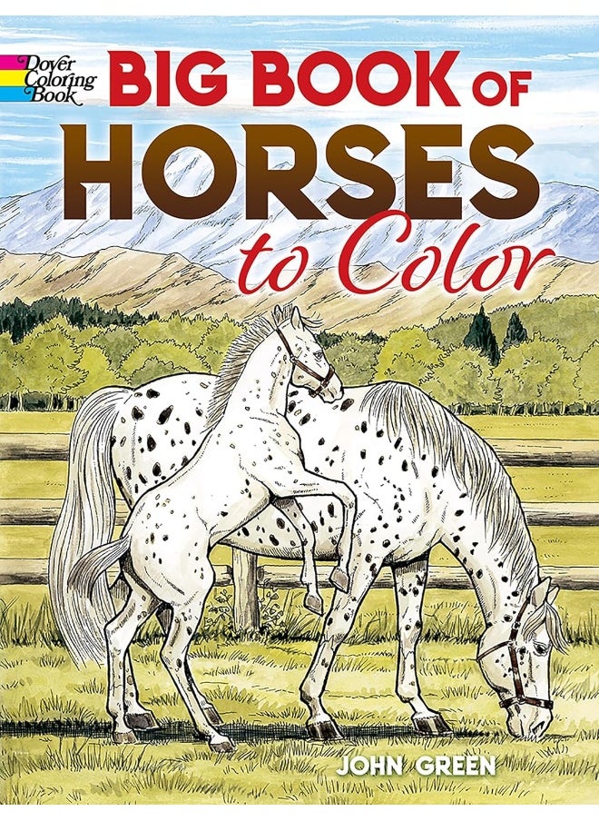 Dover Big Book of Horses to Color  - Image 1
