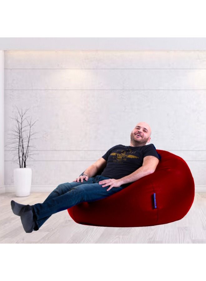 WAVY Maroon  Big Comfoy Bean Bag - Leather - Image 3