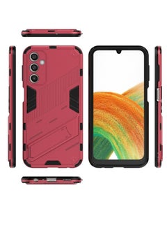 Generic Punk Armor 2 in 1 PC Tpu Shockproof Phone Case with Invisible Holder For Samsung Galaxy A24/A25(watermelon)  - Image 2