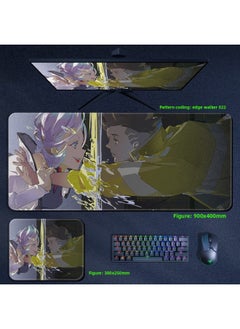 Cyberpunk Edge Walker Mouse Pad Computer Desktop Pad Lucy Edge Runner Cyberpunk 2077 Surrounding-Color:700x300x3mm-Pattern:Edge Walker 022