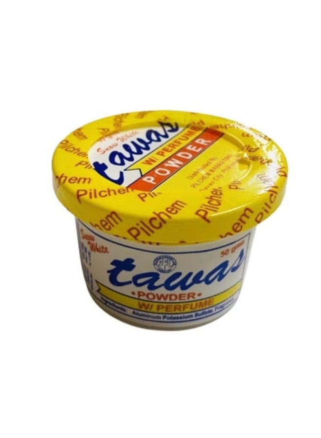 Snow White Tawas Whitening Powder with Perfume - 50 g - Image 1