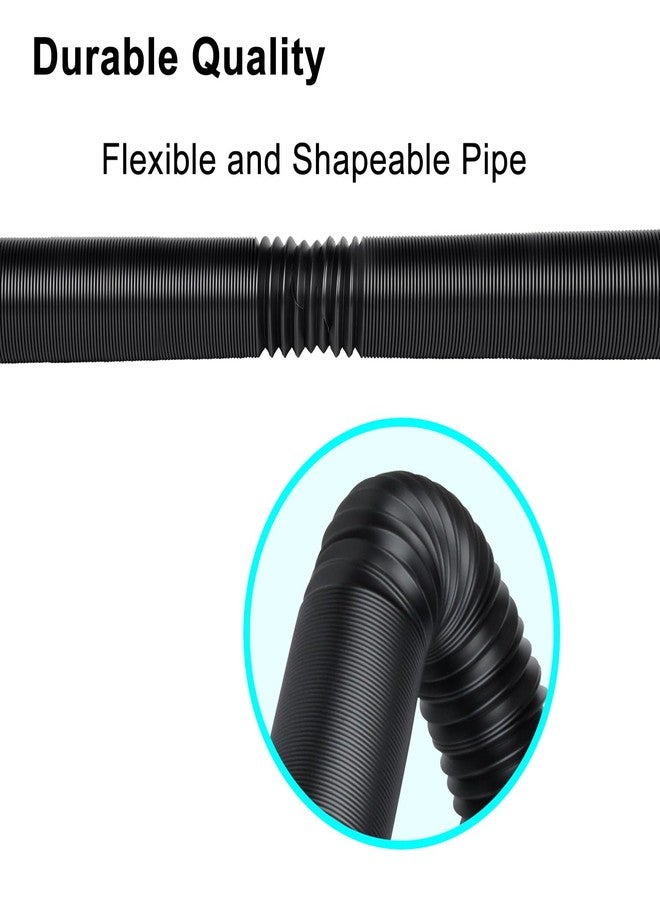 Prestantious Extra Extension Flexible Pipe for Ours 3.1" OD Downspout Extender, 2.6 inches ID, 3.1 inches OD, Stretched Length 6.6ft, Black - Image 4