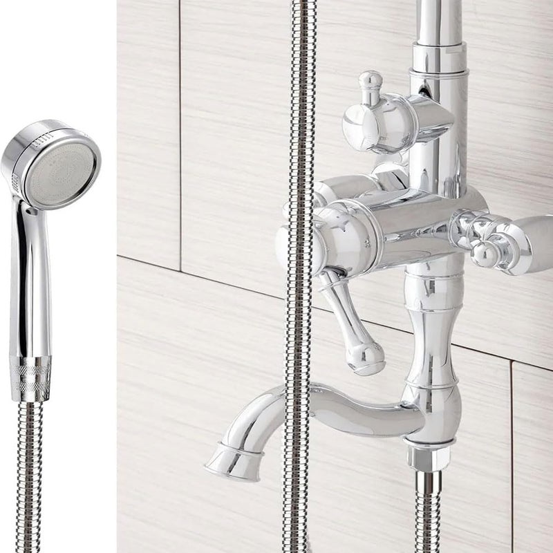 MLD Stainless Steel 1 Meter Flexible Anti Handheld Shower Hose Connection Tube for Bathroom Faucet MST108 1 mtrChromeSteel Pack of5 - Image 4