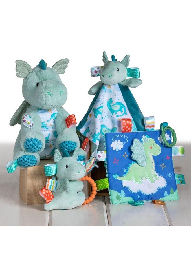 Taggies Stuffed Animal Soft Toy with Sensory Tags, 9-Inches, Mega-Taggies Drax Dragon - Image 2