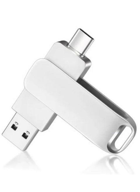 2TB USB Flash Drive Type C Interface High Speed USB Flash Drive Dual Drive 2 in 1 Thumb Drive with Keyhole and Keychain OTG for Smartphones, Computers, Tablets, PC and Cars