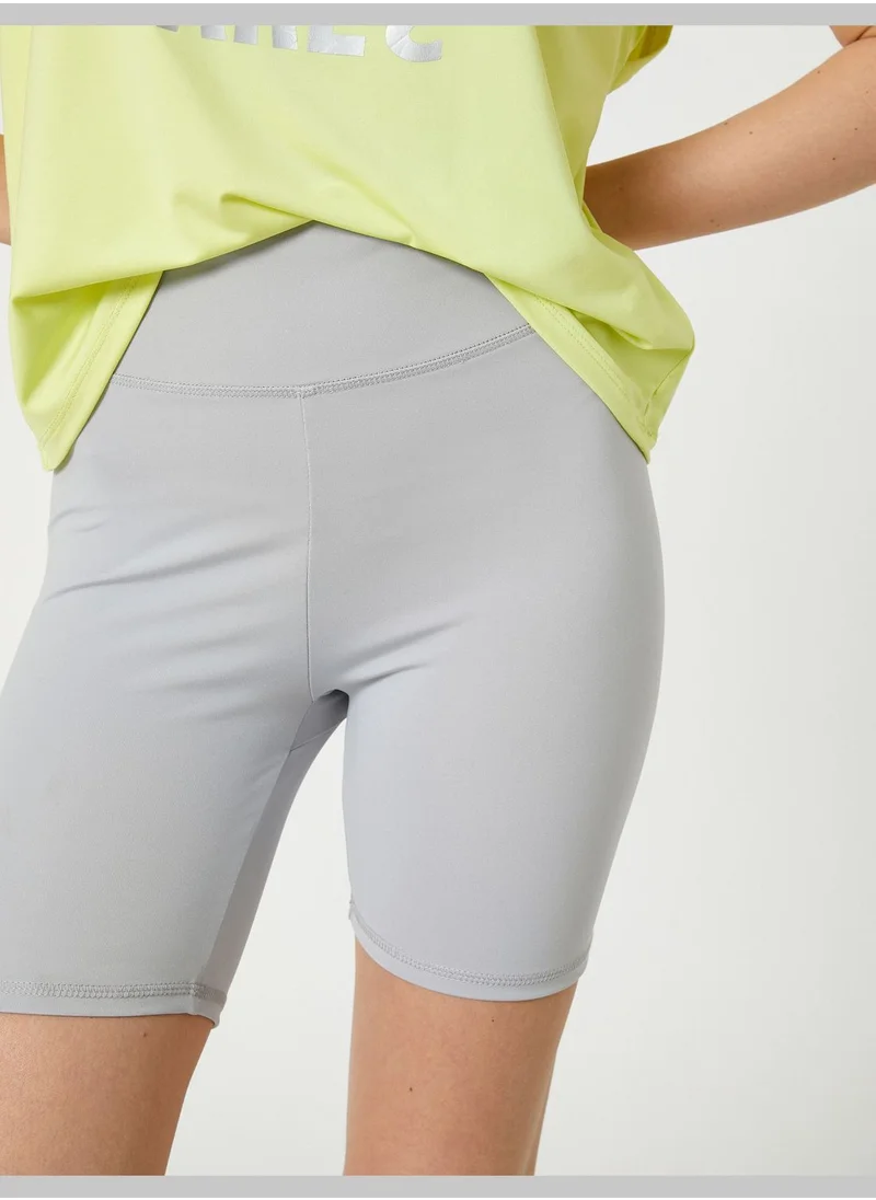كوتون High Rise Basic Biker Leggings