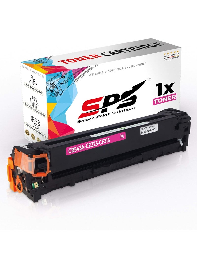 Smart Print Solutions SPS Compatible Toner Cartridges for HP - CB543A 125A | 1x Magenta | Yield upto 1,400 Pages - Image 1