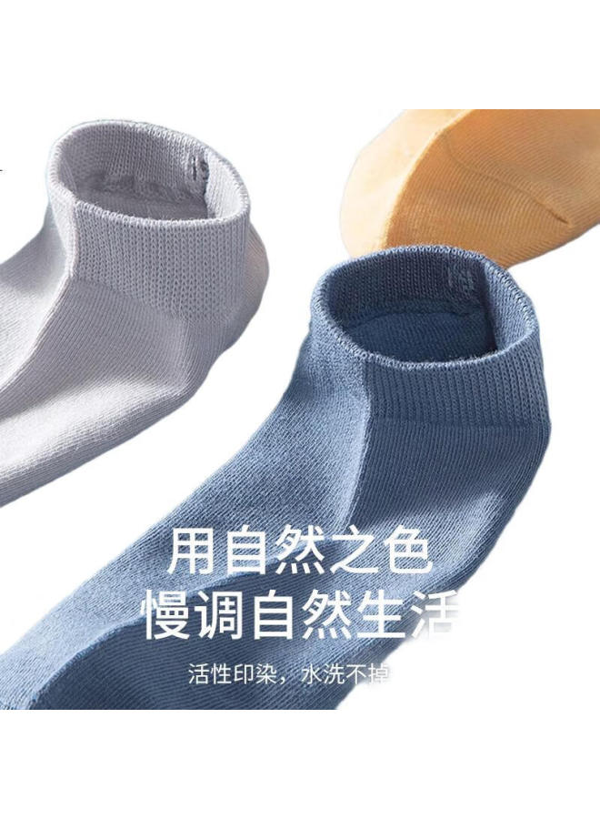Septwolves Men'S Summer Socks, Breathable Antibacterial Cotton Socks, Durable Athletic Low-Cut Fitness Running Short Socks For Students - Image 3