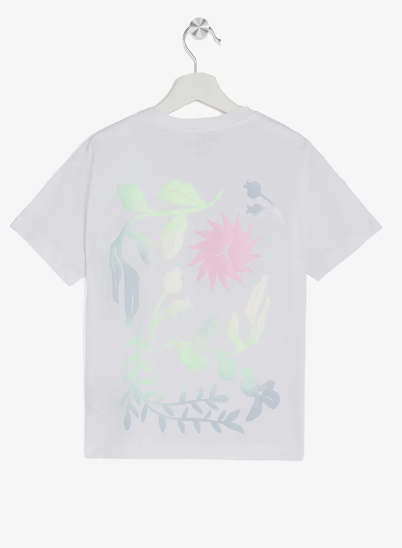 جوردن تيشيرت جوردان بنقشة الزهور المنفوخة