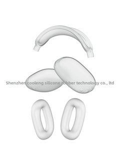 For Apple Airpods Max Protective Case Headset For Apple Headset Protective Case Silicone Soft Case Three-piece Set-Color:Transparent Three-piece Set + Opp Bag