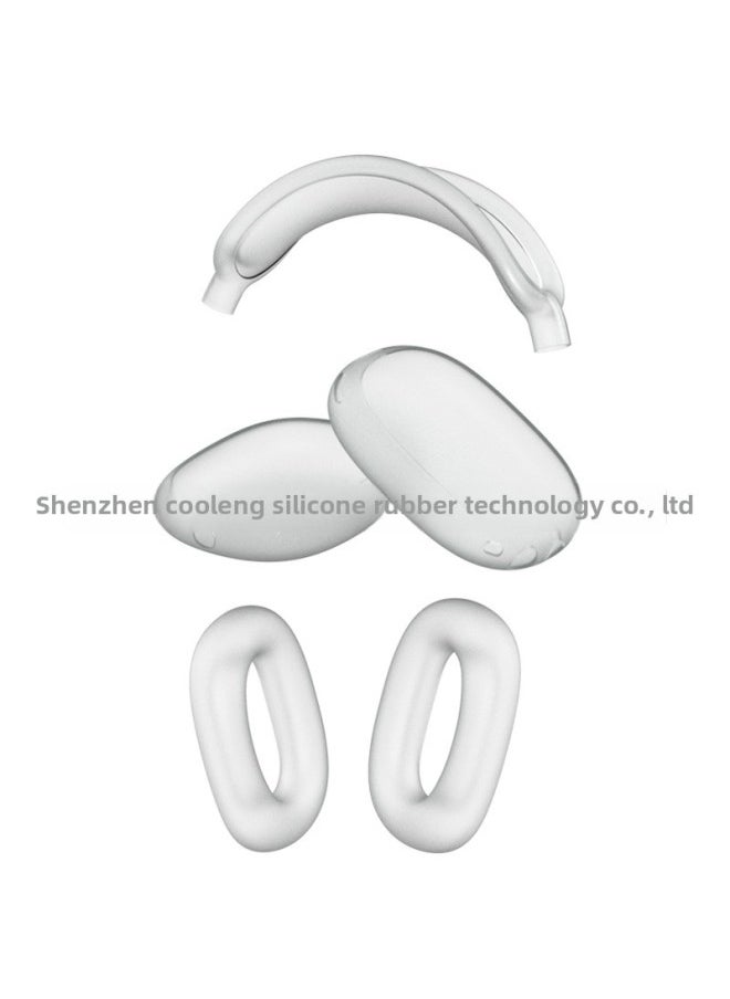 Generic - For Apple Airpods Max Protective Case Headset For Apple Headset Protective Case Silicone Soft Case Three-piece Set-Color:Transparent Three-piece Set + Opp Bag - Image 1