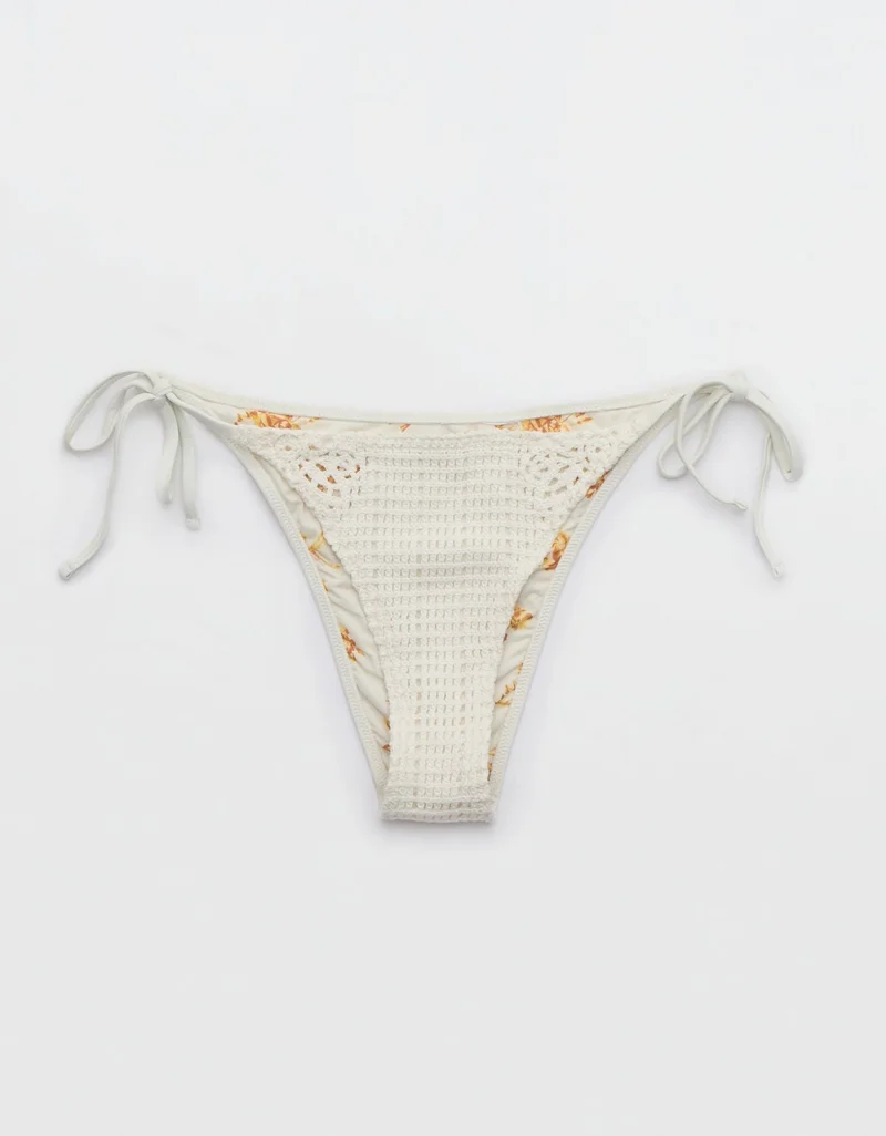 Aerie The Sunbun Cloudweave Crochet Bikini Bottom