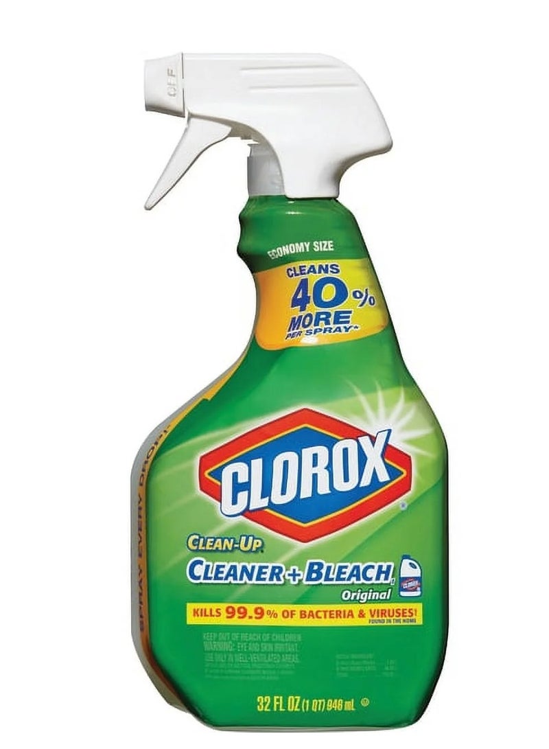 كلوركس منظف ​​كلوروكس للتنظيف + بخاخ تبييض، الرائحة الأصلية، 32 أونصة - Image 1