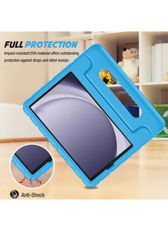 Procases Kids Case For Galaxy Tab A9 Shockproof Cover With Handle Stand Lightweight Kids Friendly Protective Case For Galaxy Tab A9 2023 Sm-X110 -Blue  - Image 4