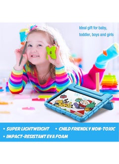 Procases Kids Case For Galaxy Tab A9 Shockproof Cover With Handle Stand Lightweight Kids Friendly Protective Case For Galaxy Tab A9 2023 Sm-X110 -Blue  - Image 3