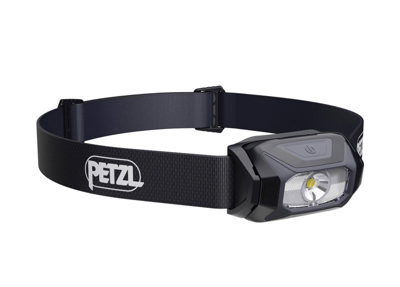 PETZL TIKKINA Headlamp - Compact, Easy-to-Use 300 Lumen Headlamp, Designed for Hiking, Climbing, Running, and Camping - Black - Image 1