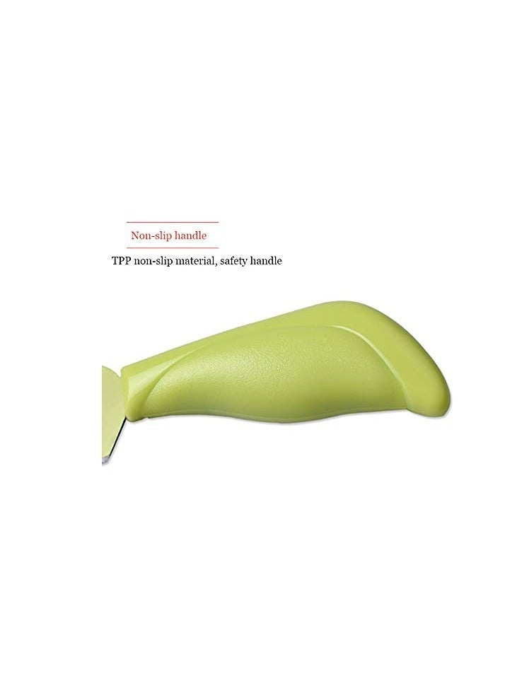 مجموعة سكاكين الجبنة، سكاكين فولاذية مقاومة للصدأ مع أدوات ملونة، ملحق لوح الجبن والمقبلات، أدوات صغيرة للمأكولات المتنوعة مع شفرات كاملة الطول (5 قطع) - Image 5