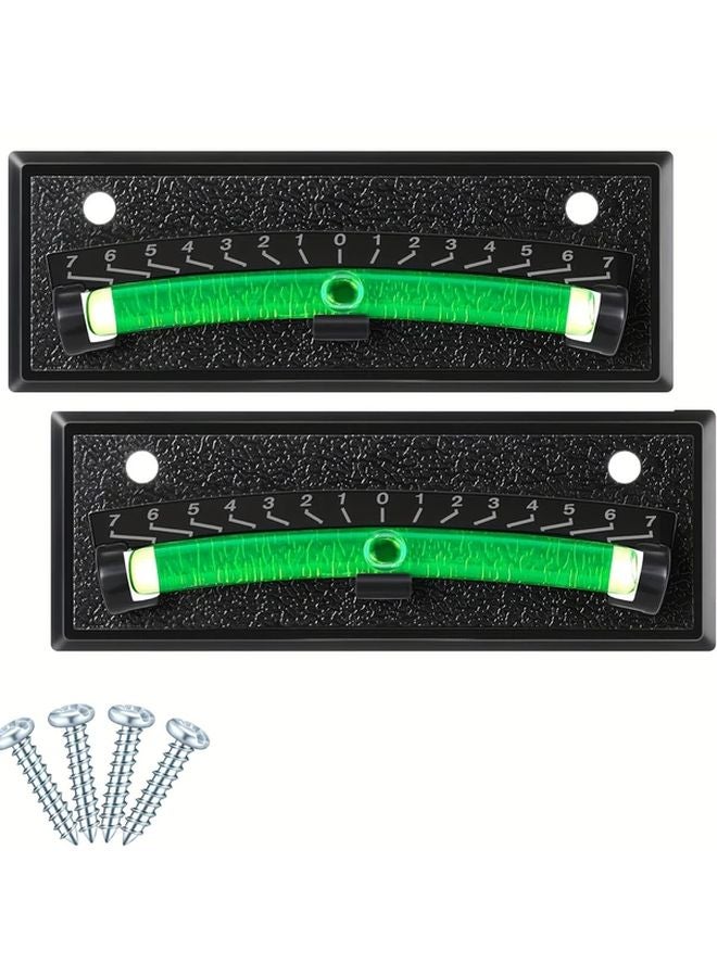 2 Pack RV Bubble Levels Stick On Leveling System Dual Color High Visibility - Image 1