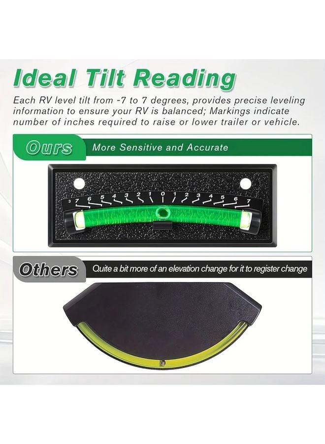 2 Pack RV Bubble Levels Stick On Leveling System Dual Color High Visibility - Image 5