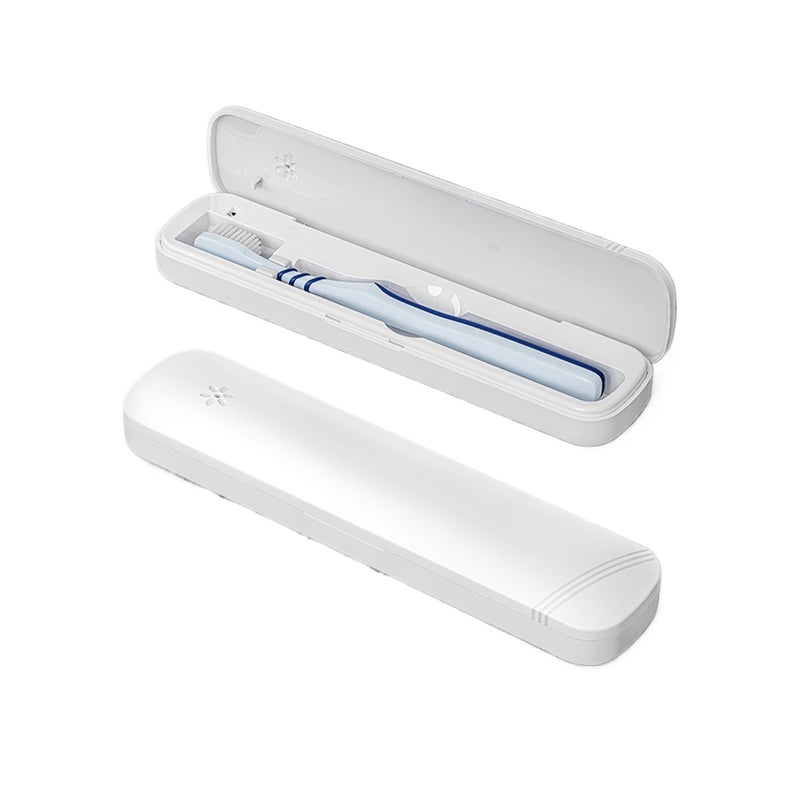 ZL-34L Portable Toothbrush Steriliser UV Toothbrush Steriliser Box Toothbrush Degerminator Steriliser Battery Powered Intelligent Toothbrush Steriliser UVC LED+UVA LED Germicidal Lamps Ships Without Battery - Image 1
