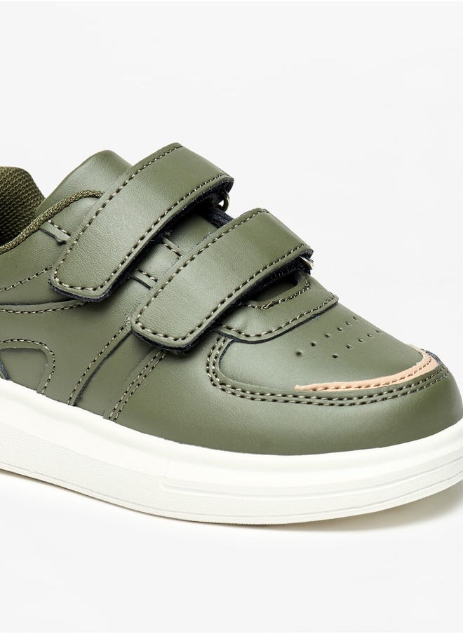 LBL by Shoexpress Boys Panelled Sneakers with Hook and Loop Closure  - Image 5