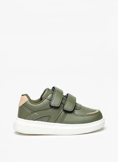 LBL by Shoexpress Boys Panelled Sneakers with Hook and Loop Closure