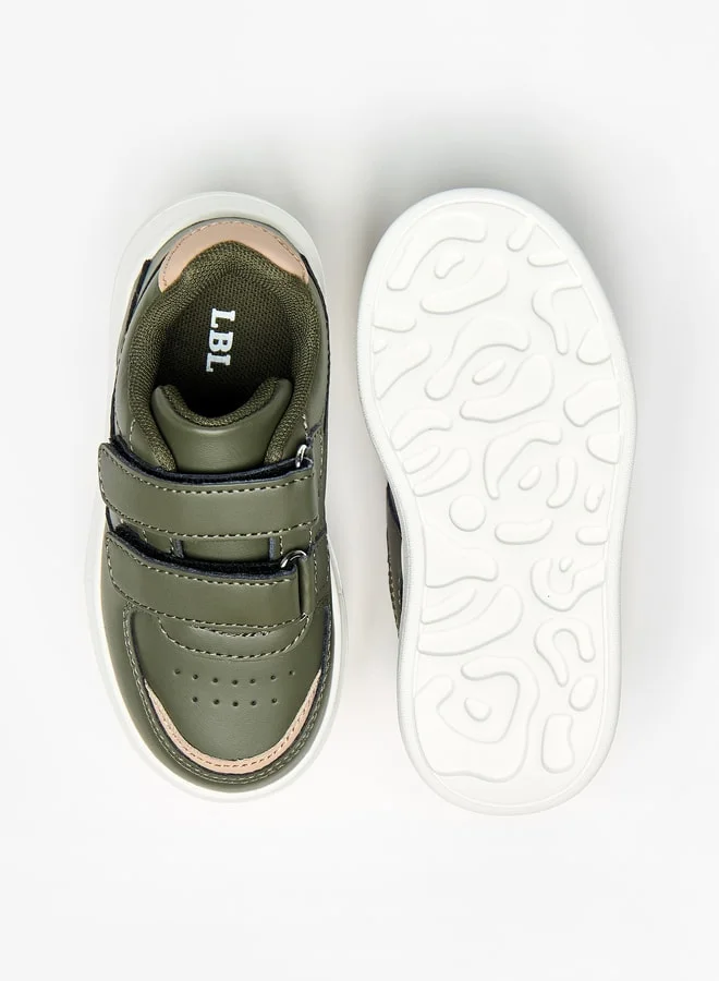 ال بي ال من شو اكسبرس Boys Panelled Sneakers with Hook and Loop Closure