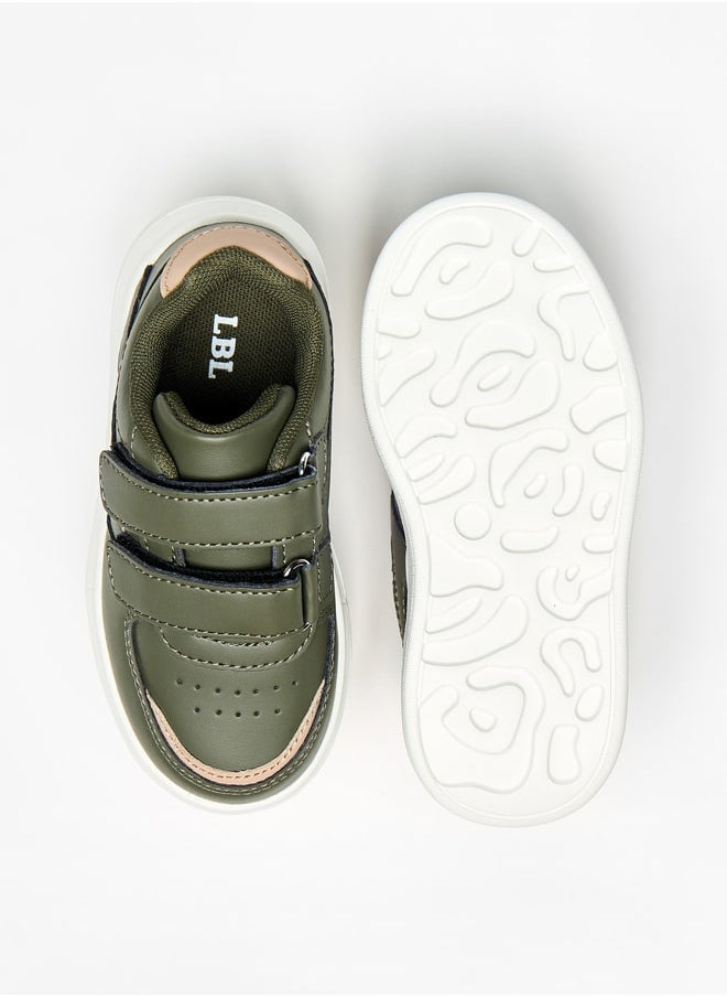 LBL by Shoexpress Boys Panelled Sneakers with Hook and Loop Closure  - Image 4