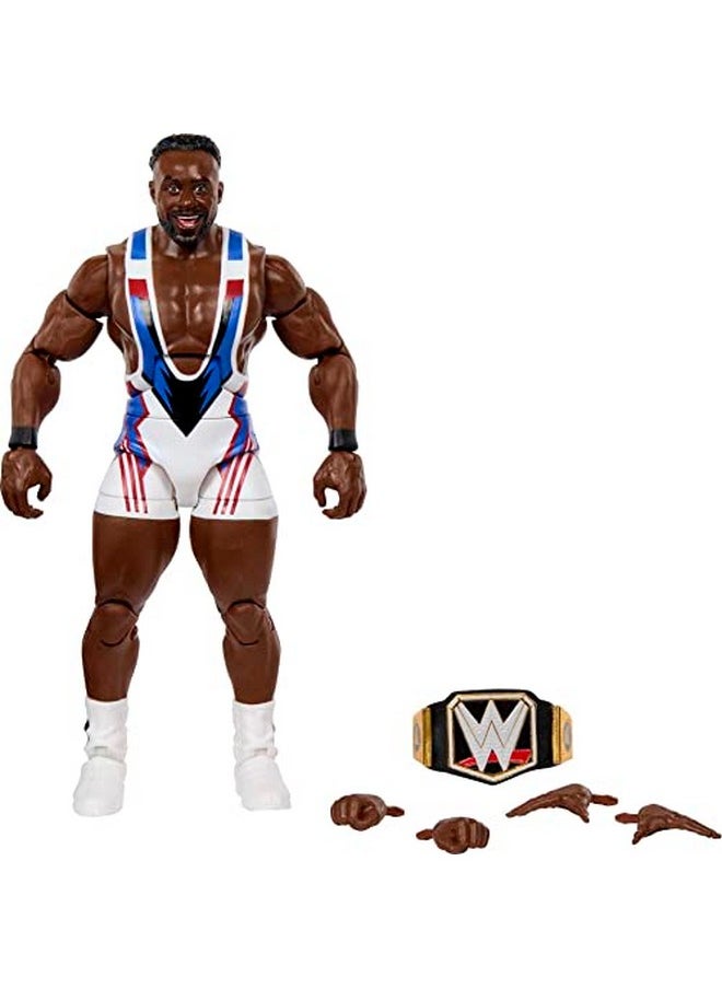 Mattel Games Wwe Big E Elite Collection Action Figure Deluxe Articulation & Lifelike Detail With Iconic Accessories 6Inch  - Image 1