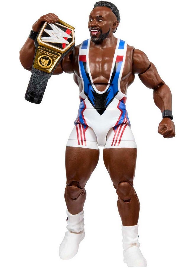 Mattel Games Wwe Big E Elite Collection Action Figure Deluxe Articulation & Lifelike Detail With Iconic Accessories 6Inch  - Image 4