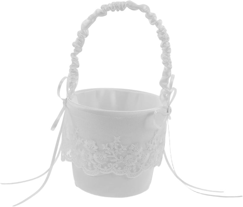 Elegant Handheld Design Soft Lace Miniature Floral Ceremony Accessory for Wedding - Image 1