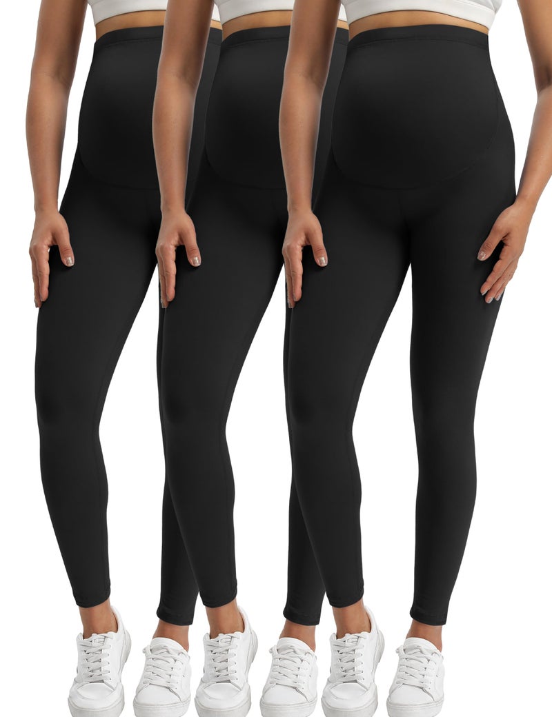 Buttergene Womens Maternity Leggings over the Belly Pregnancy Active Wear Workout Yoga Tights Pants