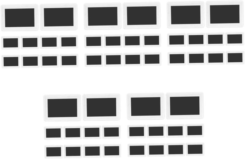Amosfun 50pcs Magnetic Picture Frames for Refrigerator Changeable Photo Display Insert Design for Family Memories Metal - Image 1