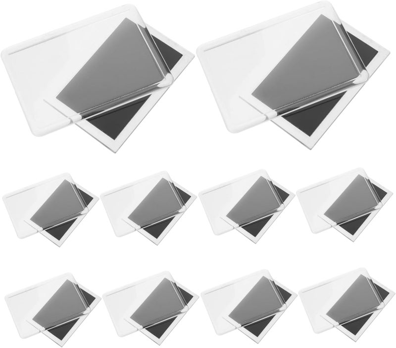 Amosfun 50pcs Magnetic Picture Frames for Refrigerator Changeable Photo Display Insert Design for Family Memories Metal - Image 4