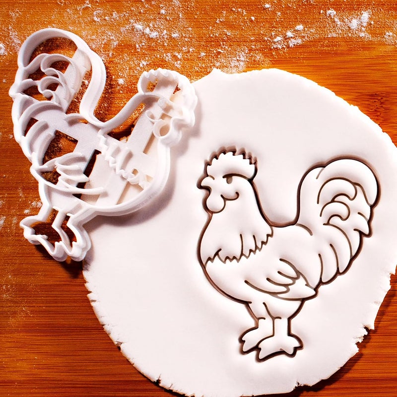 EROTNGO Rooster Cookie Cutter Farm Animal Shape for FarmhouseThemed Baking Ideal for Country Kitchen Decor Animal Lovers and Unique Farmhouse Party Treats - Image 1