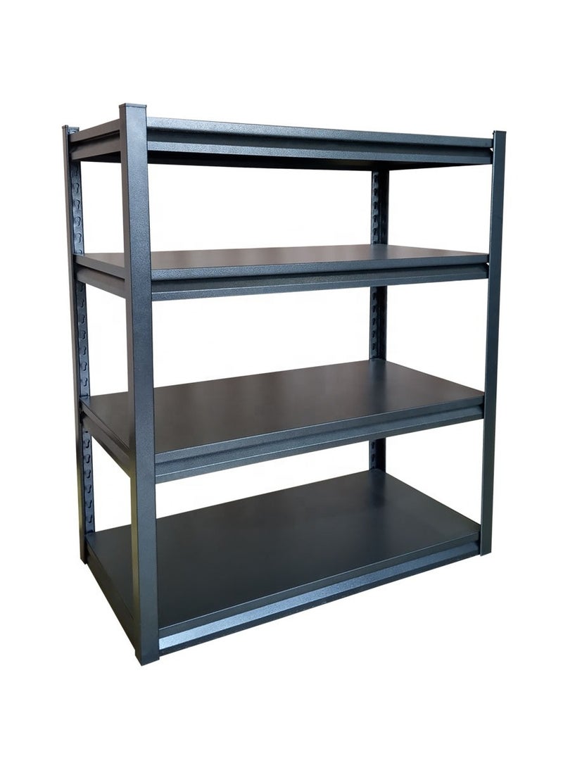 شاربدو رفوف تخزين 4 رف - طبقات قابل للتعديل حسب الطلب  سهلة التركيب بدون مسامير بكفرات لسهولة الحركة بإطار حديدي متعدد الوظائف مجلفنة ومحمية من التآكل ومتعددة المستويات مطبخ  فرن ميكروويف  مستودع  مكتب غرفة المعيشة - Image 1