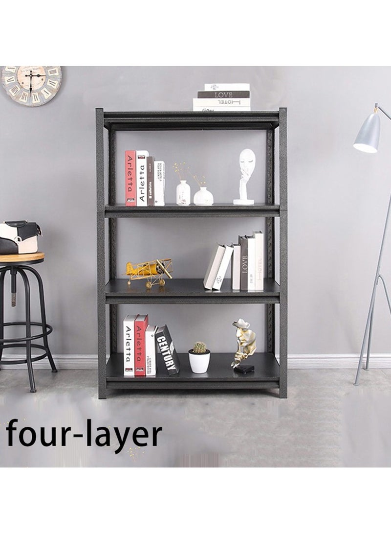 شاربدو رفوف تخزين 4 رف - طبقات قابل للتعديل حسب الطلب  سهلة التركيب بدون مسامير بكفرات لسهولة الحركة بإطار حديدي متعدد الوظائف مجلفنة ومحمية من التآكل ومتعددة المستويات مطبخ  فرن ميكروويف  مستودع  مكتب غرفة المعيشة - Image 4