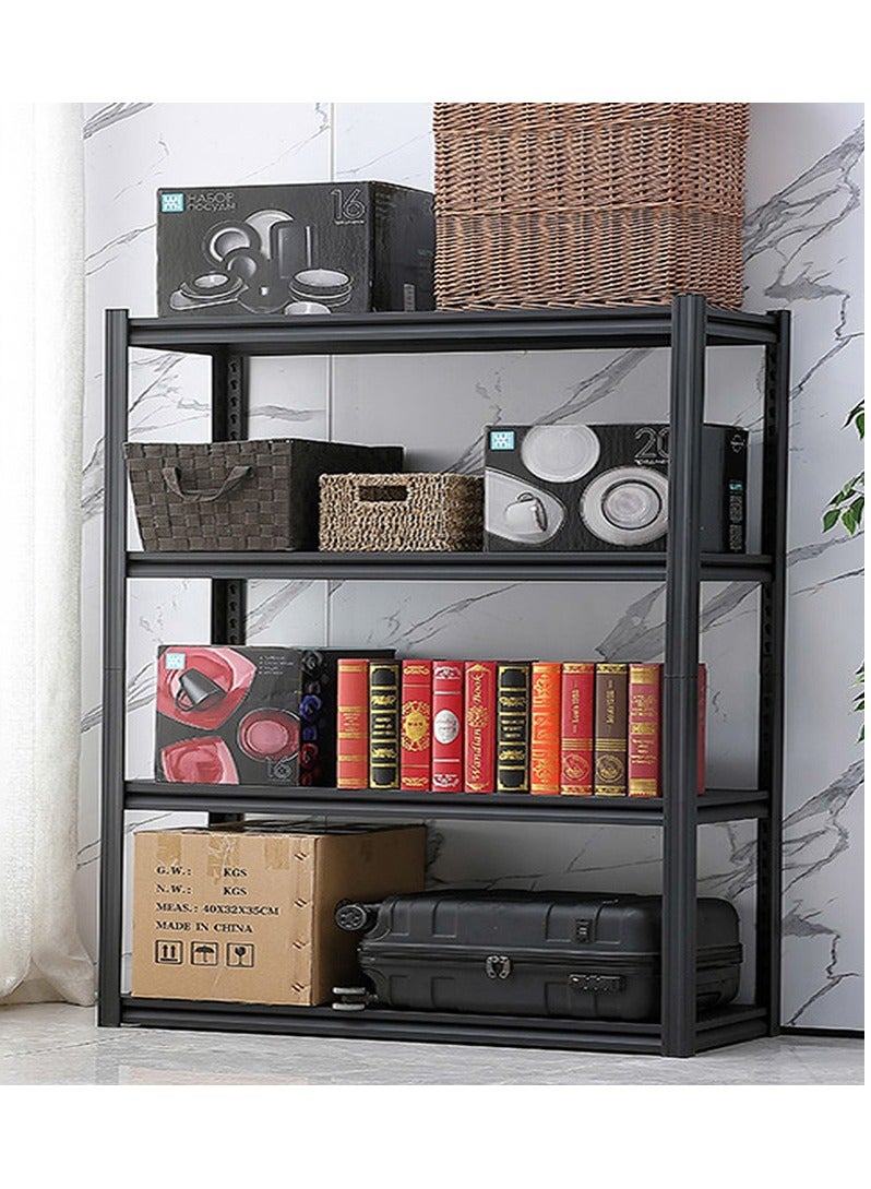 شاربدو رفوف تخزين 4 رف - طبقات قابل للتعديل حسب الطلب  سهلة التركيب بدون مسامير بكفرات لسهولة الحركة بإطار حديدي متعدد الوظائف مجلفنة ومحمية من التآكل ومتعددة المستويات مطبخ  فرن ميكروويف  مستودع  مكتب غرفة المعيشة - Image 5