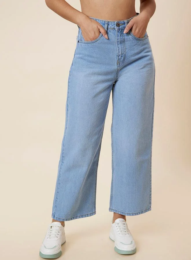 globus Globus Mid-Rise Boyfriend Fit Faded Jeans