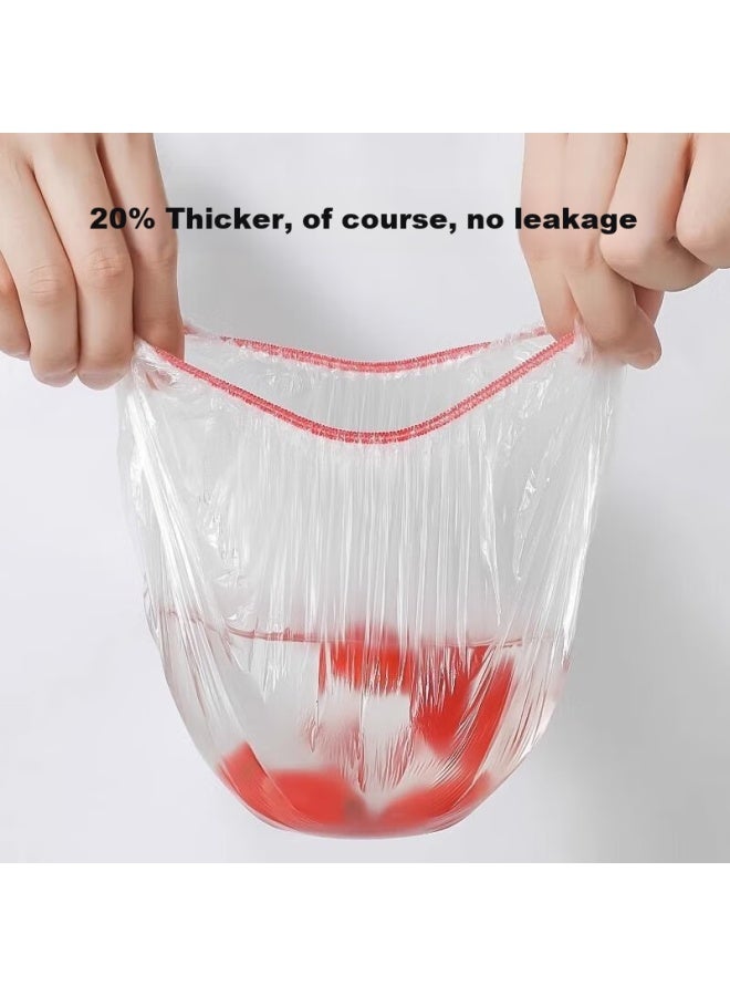 Chahua Food Storage Covers, Household Refrigerator Fresh-Keeping Bags, Specialized For Leftover Food, With Elastic Bands, Food-Grade Plastic Wrap, Protective Covers, 150 Pieces - Image 4