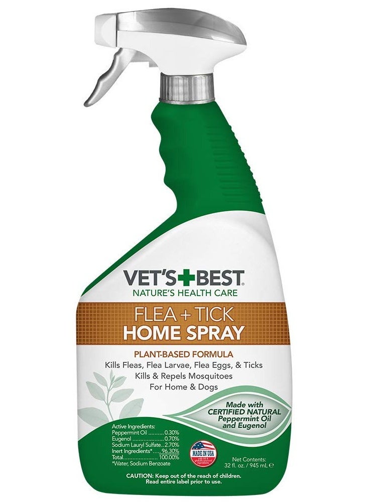 Vet's Best - Flea and Tick Home Treatment Spray 32 oz - Image 1